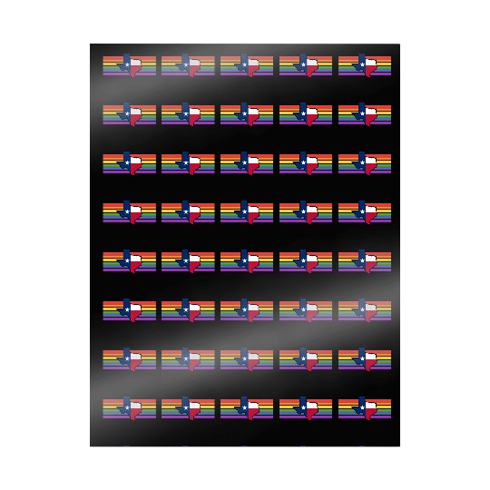 Texas Map Pride Flag Design for proud LGBT+ Texans Wrapping Papers