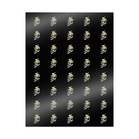 Frog Skiing Skier Ski Winter Snow Wrapping Papers