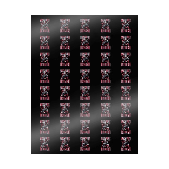 Christmas Rock & Roll Heavy Metal Santa Guitarist Wrapping Papers