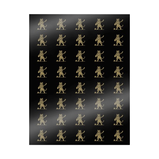 Tiger Hockey Player Silhouette Wrapping Papers