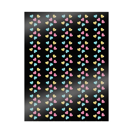 Sweet Candy Hearts Valentines Day Wrapping Papers