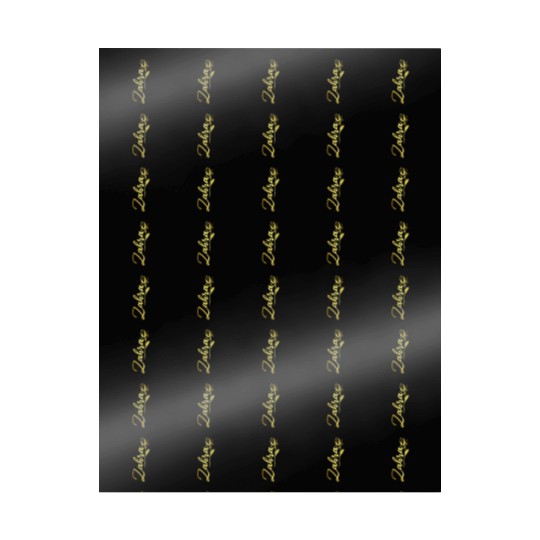 Zahra Name Faux Gold Tulip Flourish Wrapping Papers
