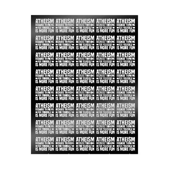 Atheism Skeptic Atheist Atheist Science Wrapping Papers