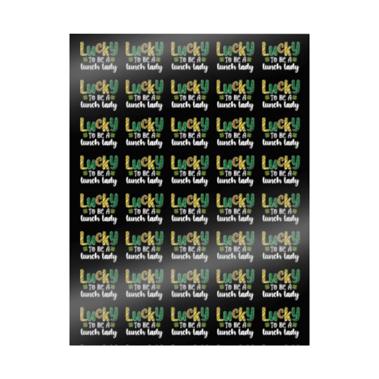 Lucky To Be A Lunch Lady School St Patrick's Day Wrapping Papers