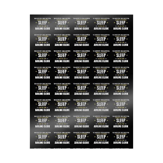 Wakeup Smarter Sleep WIth Airline Clerk Gift Wrapping Papers