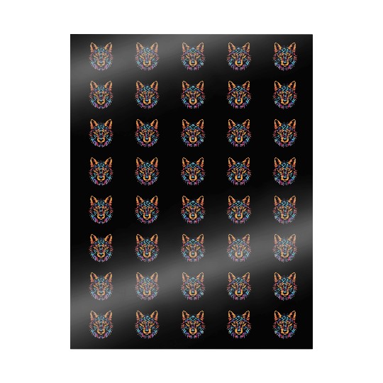 German Shepherd Funny Dog Street Art Comic Pet Wrapping Papers