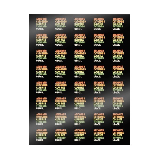 Nucleobases Biology Teacher DNA Biologist Wrapping Papers