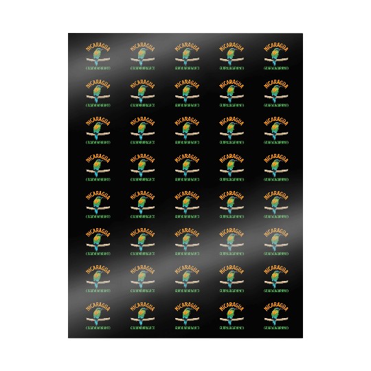 Nicaragua Guardabarranco National Bird Countries Wrapping Papers