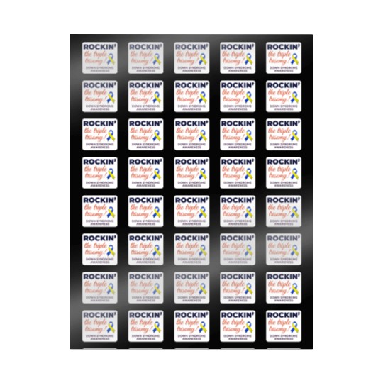 Down Syndrome Awareness Triple Trisomy Rock Wrapping Papers