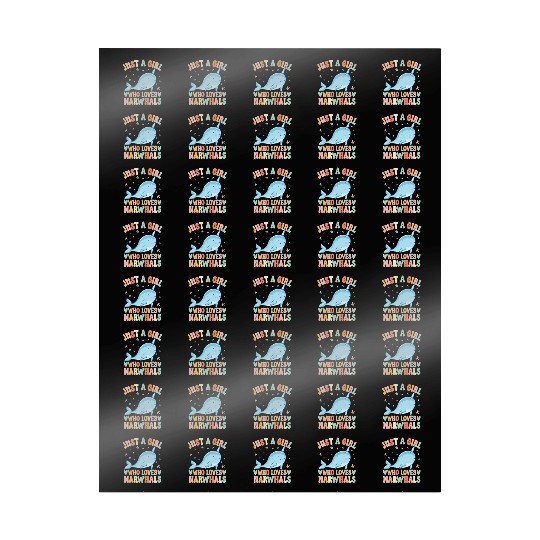 Narwhal Girl Narwhal Lover Wrapping Papers