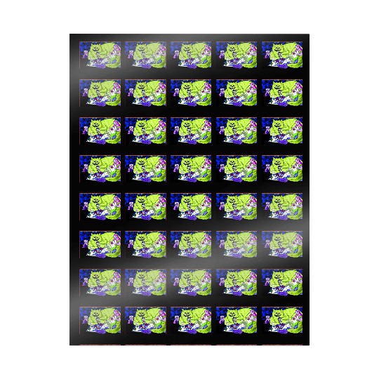 Alice in Picnic land Black (Light Version) Wrapping Papers