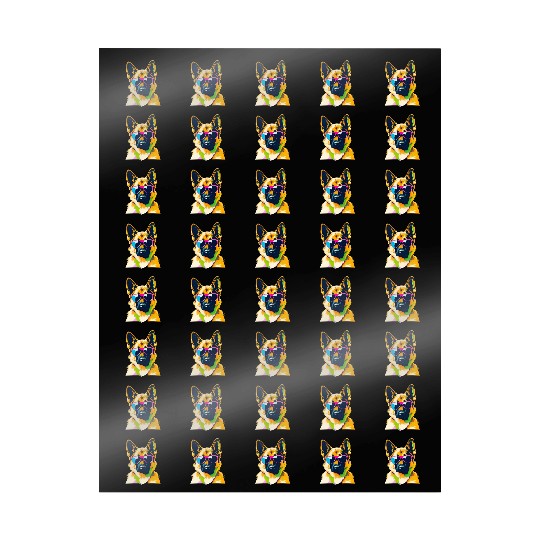 Cute German Shepherd Pop Art Design Wrapping Papers