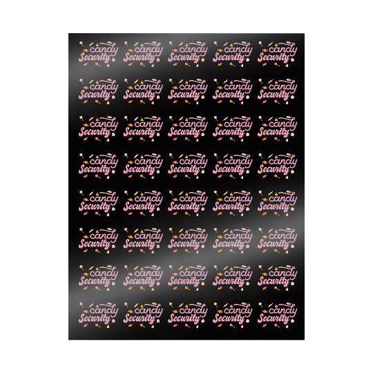 Candy Security Kids Parents Matching Birthday Wrapping Papers