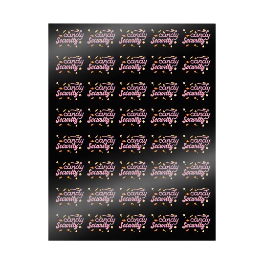 Candy Security Kids Parents Matching Birthday Wrapping Papers