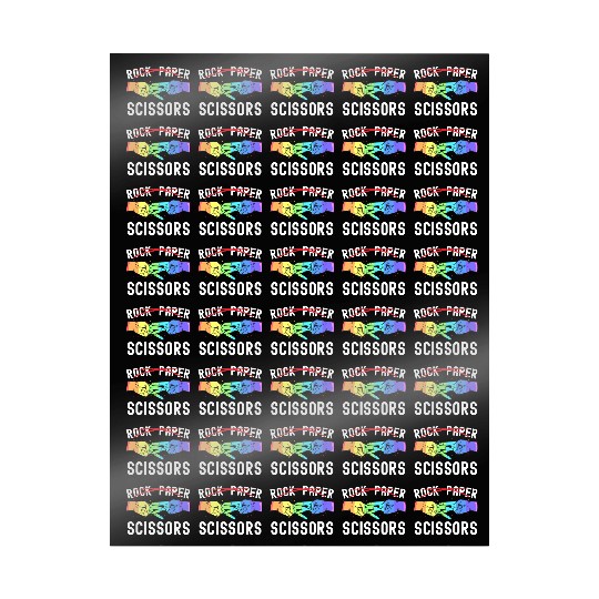 Lesbian Pride Rock Paper Scissors Funny LGBTQ Wrapping Papers