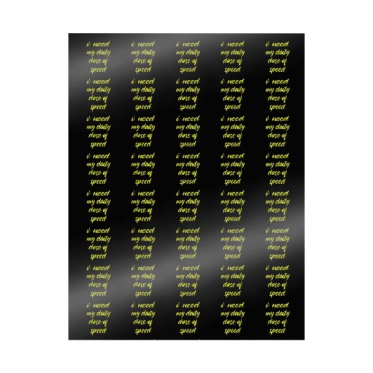 I need my daily dose of speed- neon yellow Wrapping Papers