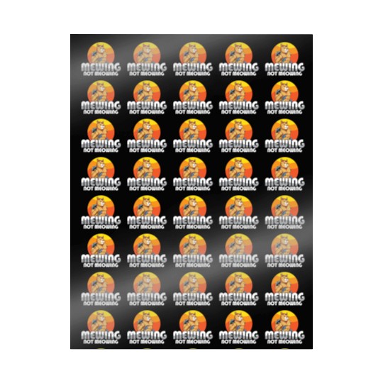 Funny Cat Meme Mewing Not Meowing Jawline Wrapping Papers