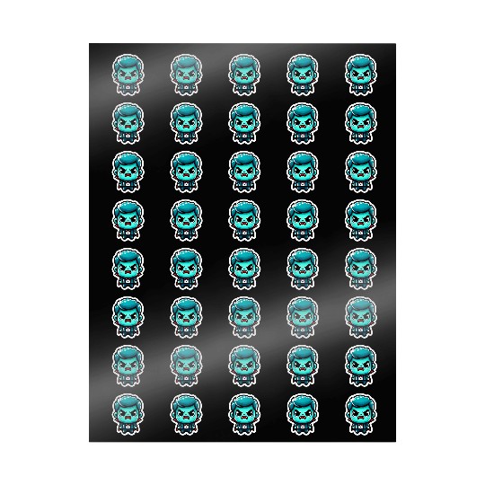 Aquatic Fury: Angry Aqua Vampire Wrapping Papers
