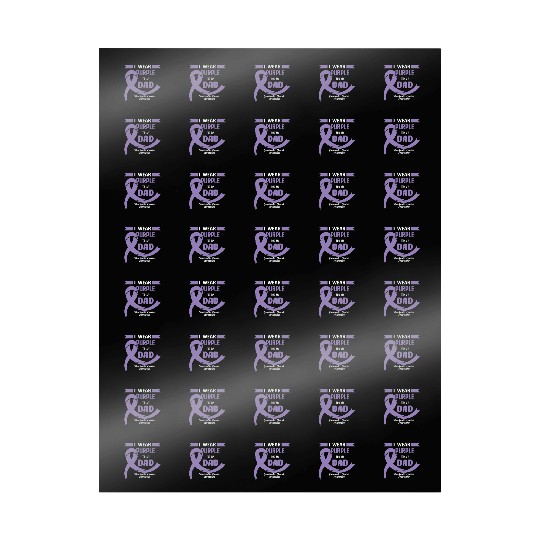 Pancreatic Cancer Support Dad Cancer Awareness Wrapping Papers