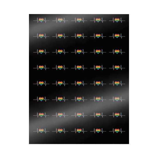 Lovely LGBT Gay Pride Heartbeat Lesbian Gays Love Wrapping Papers