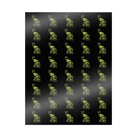Military Burmese Camo Men Print US Cat Kitty Wrapping Papers