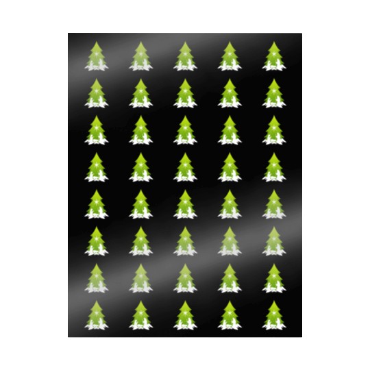 Christmas Tree Nativity Scene Artist Wrapping Papers