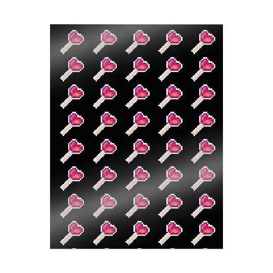 Pixel Art Sprite Cute Heart Lollipop Wrapping Papers