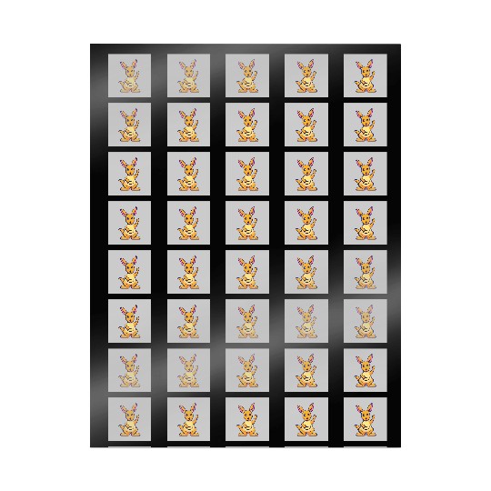 Cute Kangaroo Waving Hand: Cartoon Vector Icon Ill Wrapping Papers