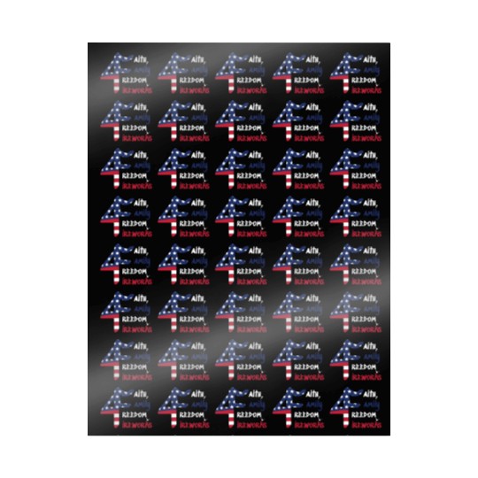 4th of July American Flag Patriotic Wrapping Papers