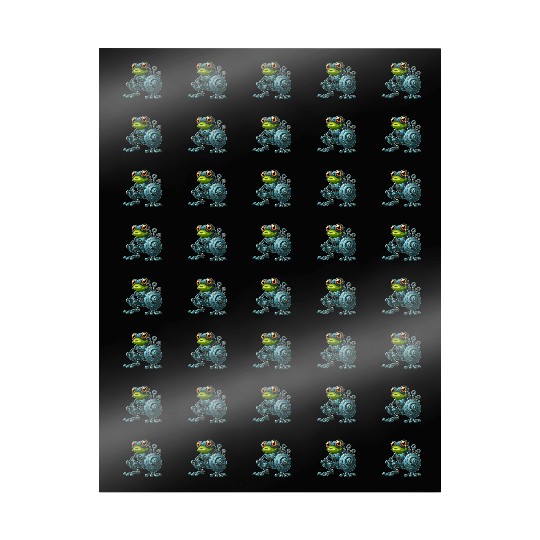 Cyborg Frog Toad Newt Robot Mech Design Wrapping Papers