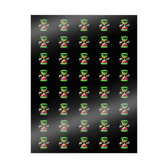Angry Hourglass Not Again Lime Green Trendy Colors Wrapping Papers