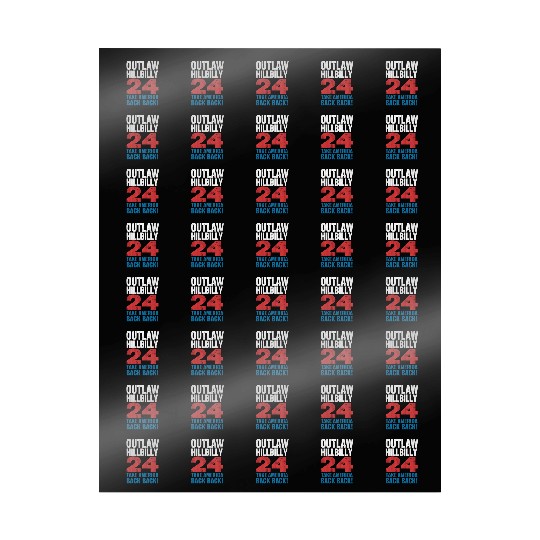 Trump Vance 2024 Outlaw Hillbilly US Flag Vintage Wrapping Papers