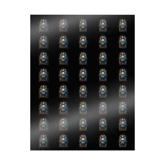 Elegant stylish blue and gold cat face Wrapping Papers
