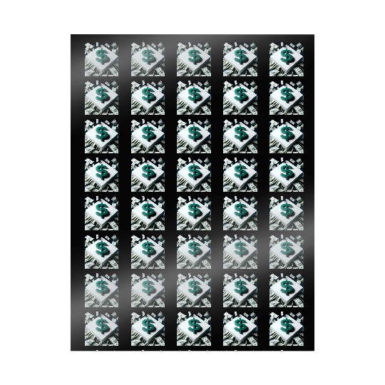 Money Sign Square Wrapping Papers
