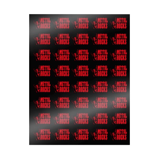 Heavy metal rocks hard rock music fun hand gesture Wrapping Papers