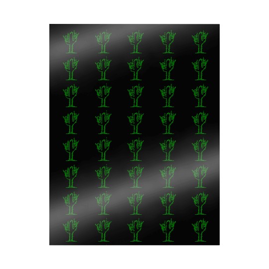 Cactus Plant Heavy Metal Hard Rock Hand Gesture Wrapping Papers