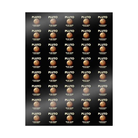 Pluto Never Forget 1930 2006 Planet Space Science Wrapping Papers