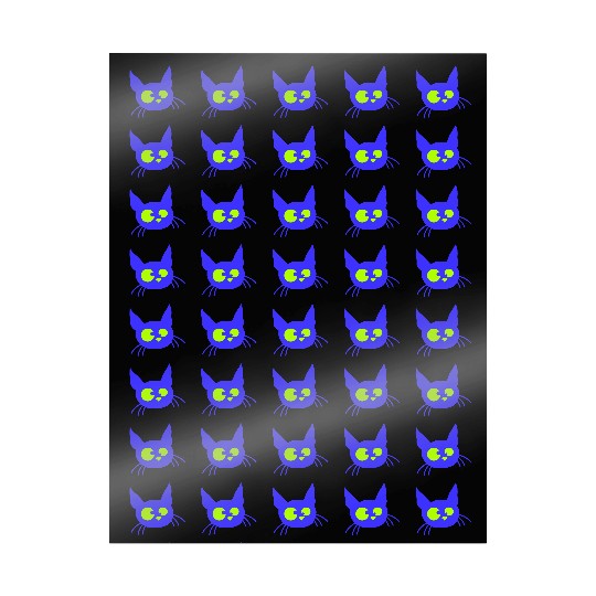 Crazy Cat Squinting Funny Eyes Grimace Fun Cartoon Wrapping Papers