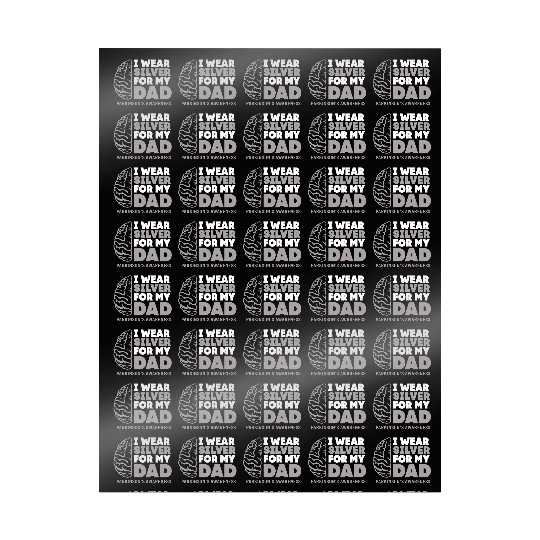 I Wear Silver For Dad Parkinsons Disease Awareness Wrapping Papers