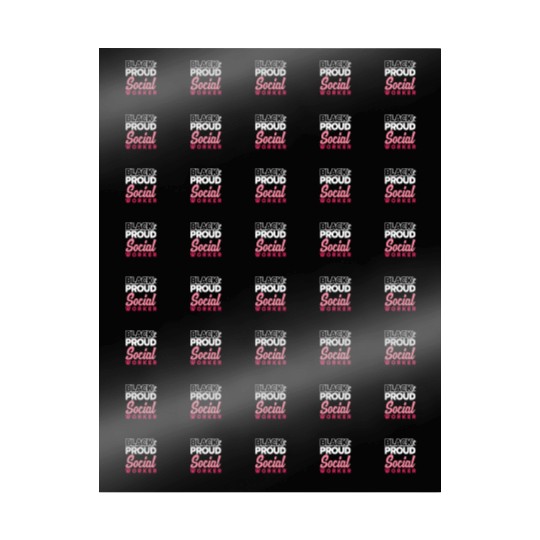 Black And Proud Social Worker Wrapping Papers
