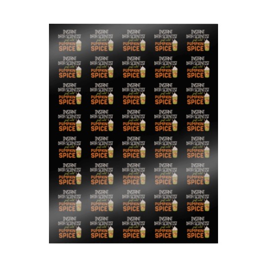 Data Scientist Thanksgiving Pumpkin Spice Wrapping Papers