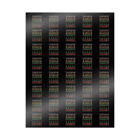 Santas Favorite Drummer Holiday Delight Wrapping Papers