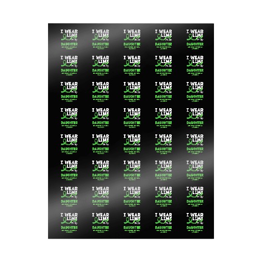 Non-Hodgkin Lymphoma Awareness Wear Lime Daughter Wrapping Papers