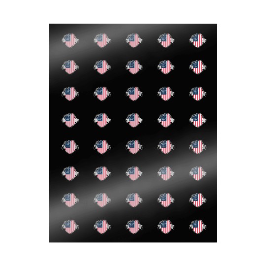 Bold American Flag Inside Design Wrapping Papers