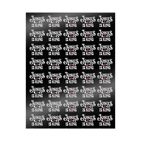 Jesus Is King Love Jesus Christian Christmas Wrapping Papers