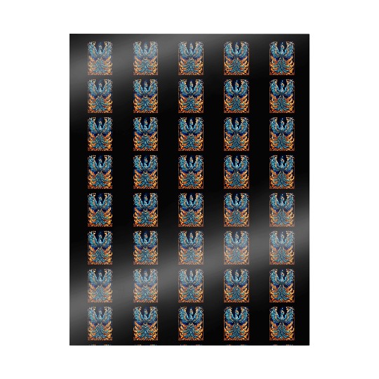 Flying Blue Phoenix Wrapping Papers