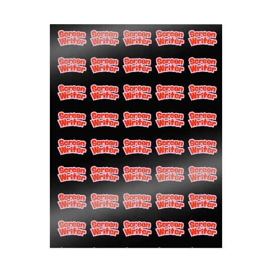 Screen Writer Red Text with Pink Border Wrapping Papers