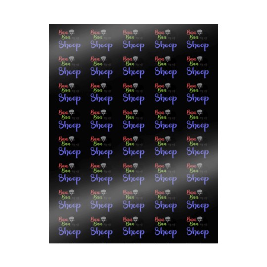 Baa Baa Black Sheep – Whimsical Nursery Rhyme Art Wrapping Papers
