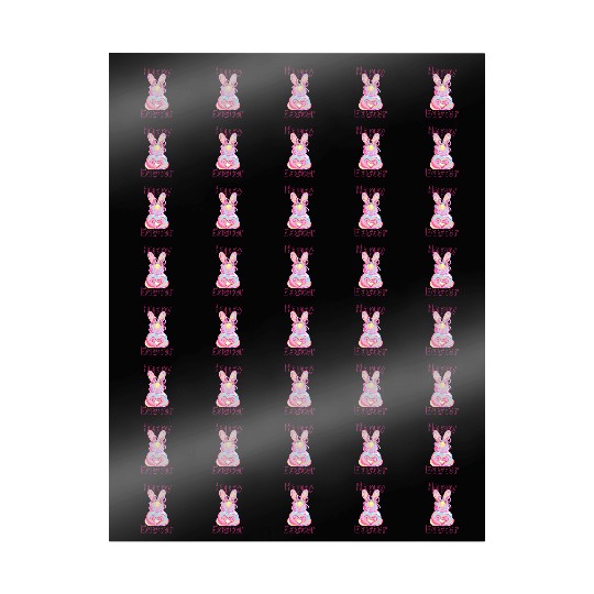 Vibrant Easter Bunny Design for Girls Wrapping Papers