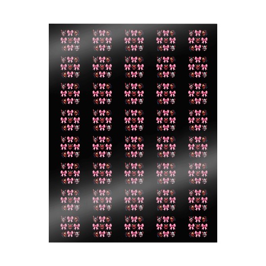 Coquette Bow Oni Yokai Devil Mask Pink Mothers Day Wrapping Papers